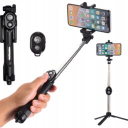 Asmenukių lazda trikojis, selfie stick tripod