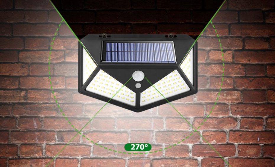 LED lauko šviestuvas su saulės baterija