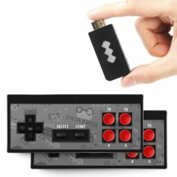 Senų žaidimų konsolė su pulteliais ir HDMI