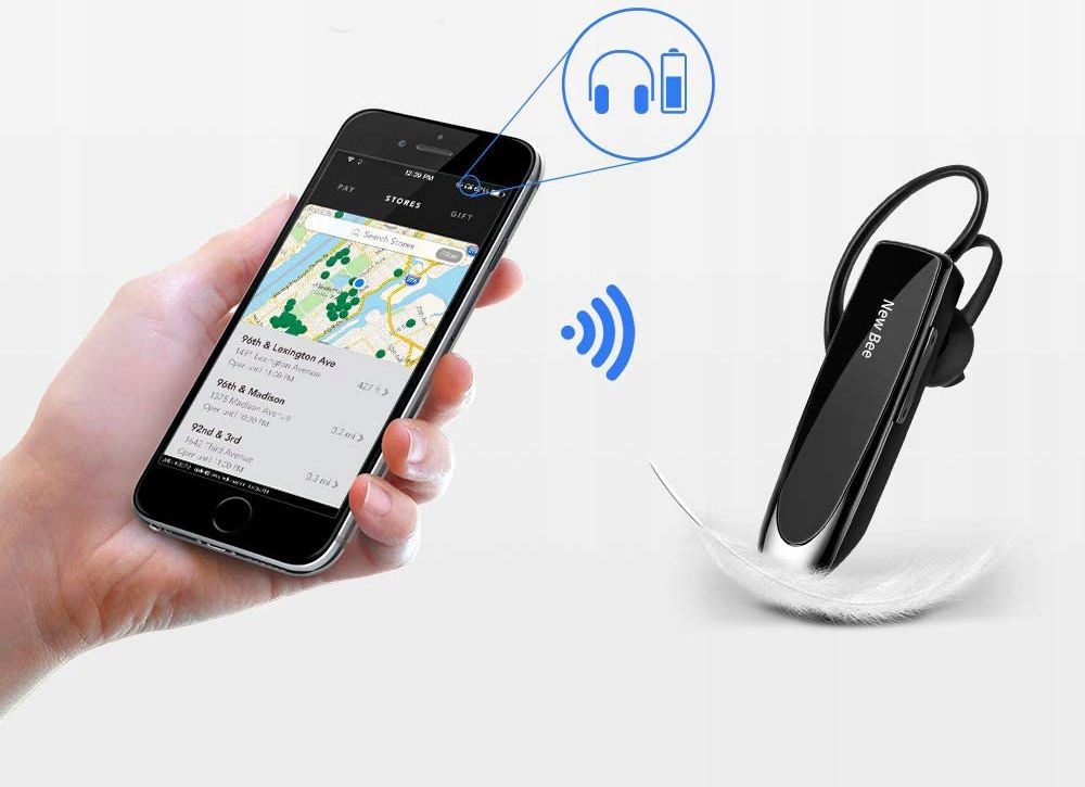 Laisvų rankų ausinė su bluetooth