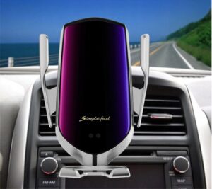 Automatinis telefono laikiklis automobiliui su pakrovėju