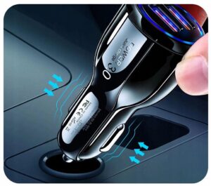 Telefono įkroviklis automobiliui su USB