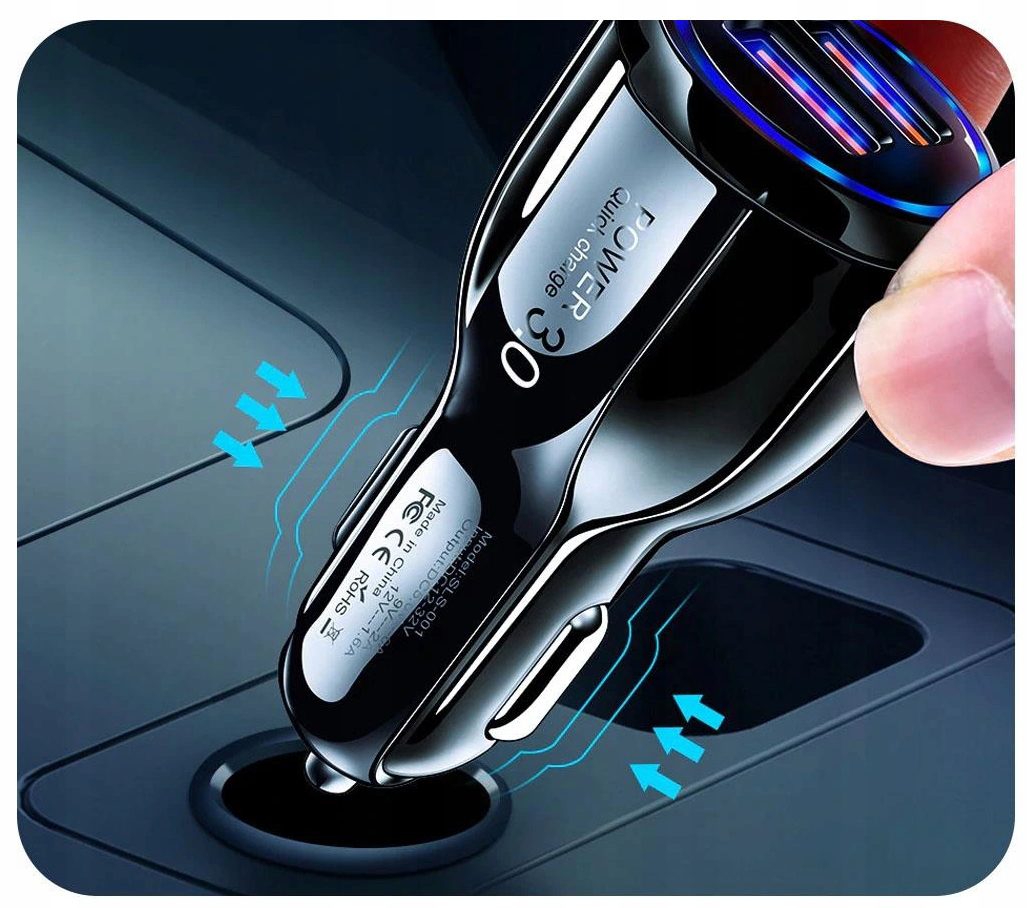 Telefono įkroviklis automobiliui su USB
