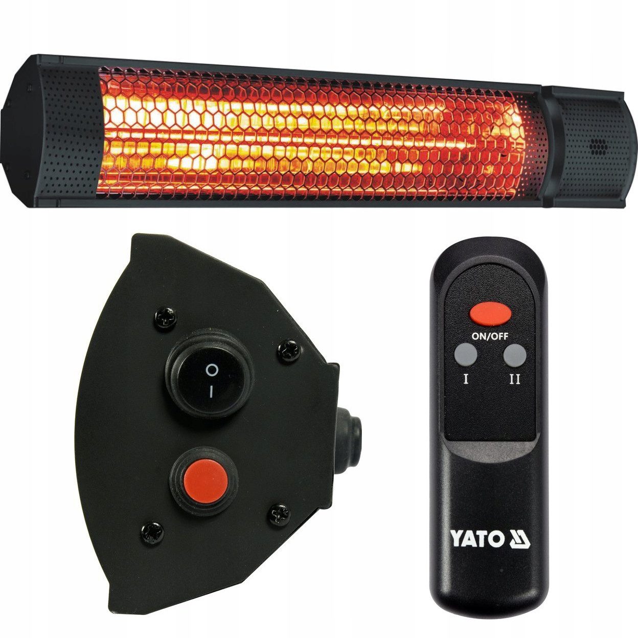 Infraraudonųjų spindulių šildytuvas su pulteliu YATO YT-99532