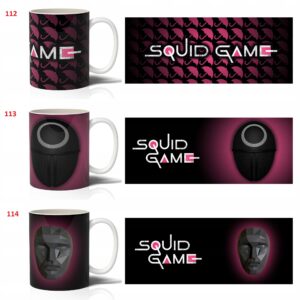 Squid game puodeliai