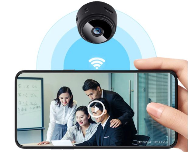 Belaidė mini kamera su wifi
