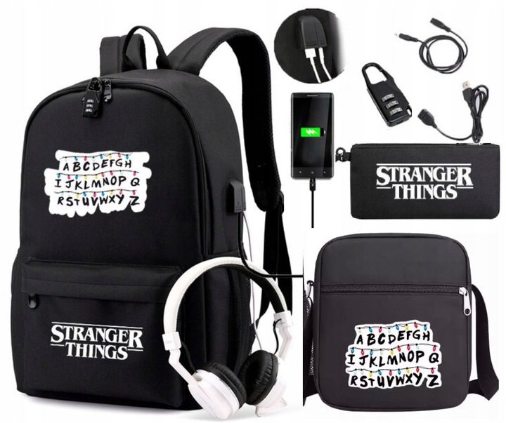 Mokyklinė kuprinė stranger things