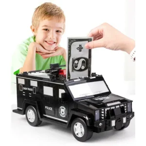 Policijos automobilio formos elektroninė taupyklė