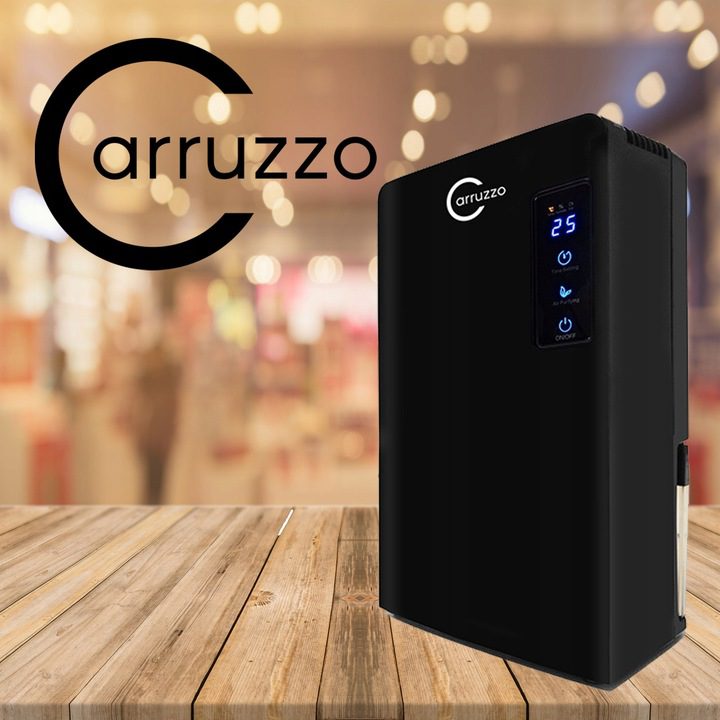 Drėgmės surinkėjas - oro valytuvas Carruzzo (65 W, 2200 ml, juodas)