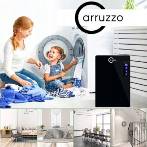 Drėgmės surinkėjas - oro valytuvas Carruzzo (65 W, 2200 ml, juodas)