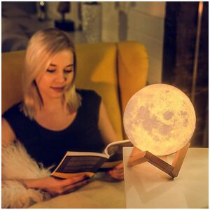 3D Lempa su LED apšvietimu - Mėnulis