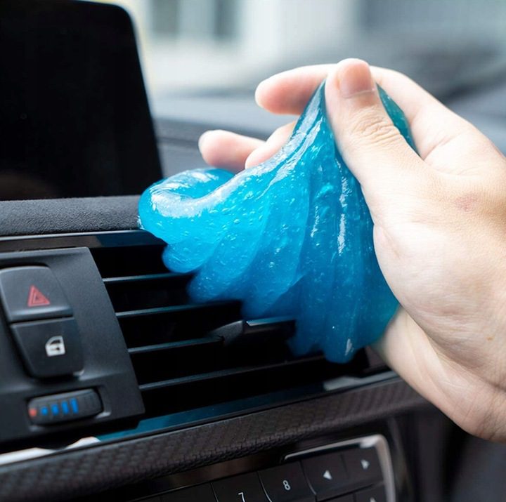 Automobilio dulkių valymo gelis – klijų gleivės
