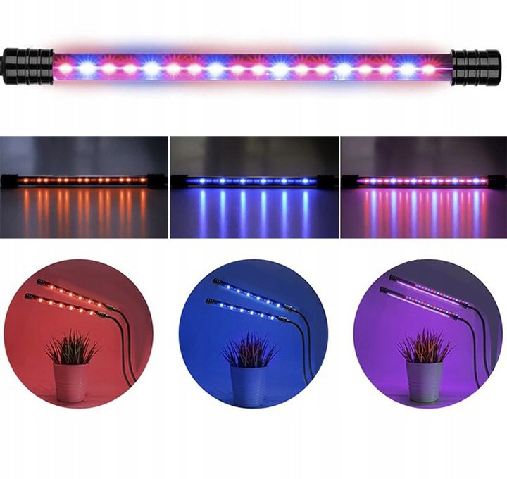 Augalų augimą skatinanti lempa (20 LED, 2 vnt.)