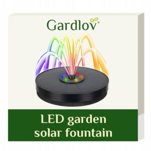 LED RGB fontanas su saulės baterija