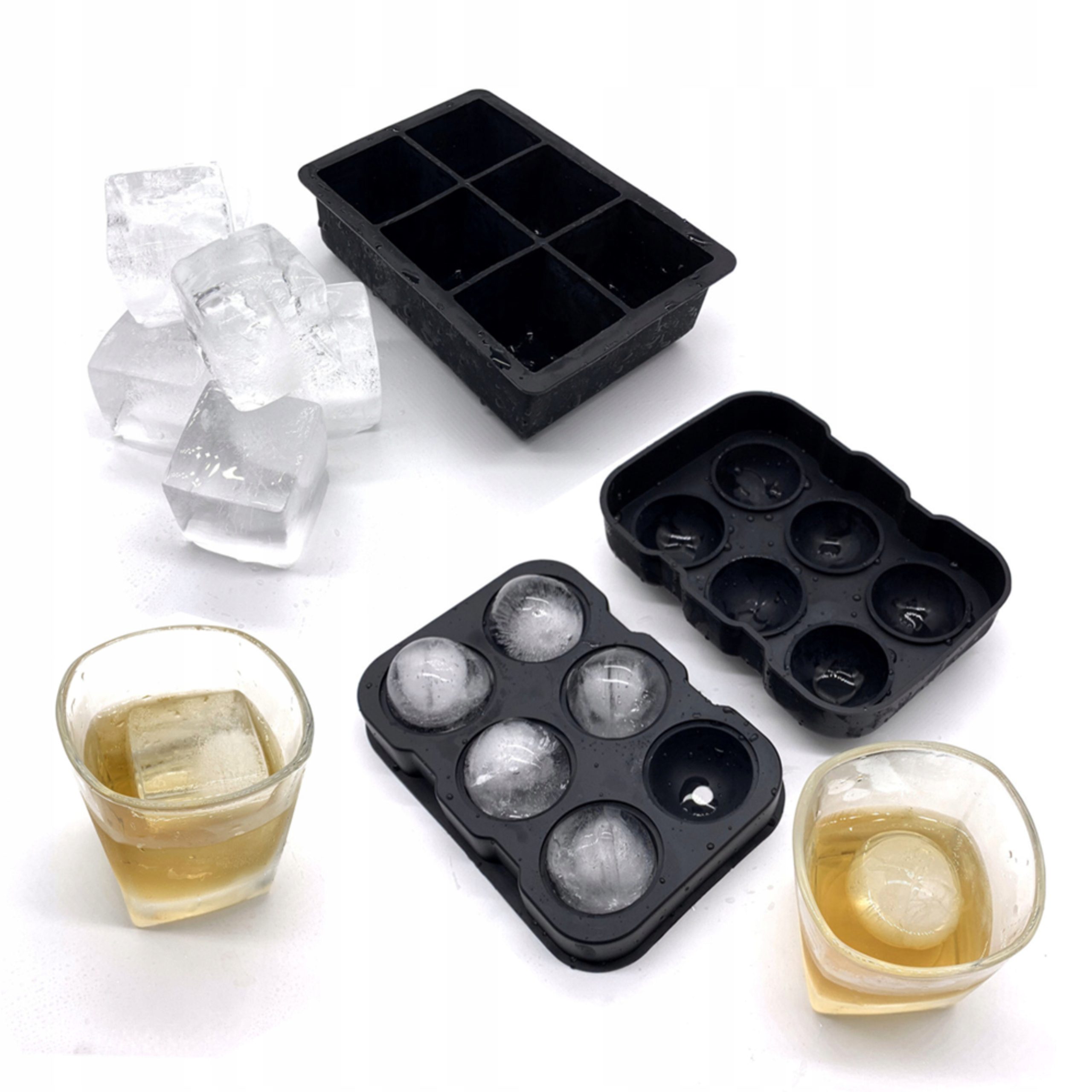 Silikoninė forma 2in1 - kubeliai + kamuoliukai