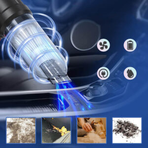 Galingas belaidis siurbliukas 120W automobiliui