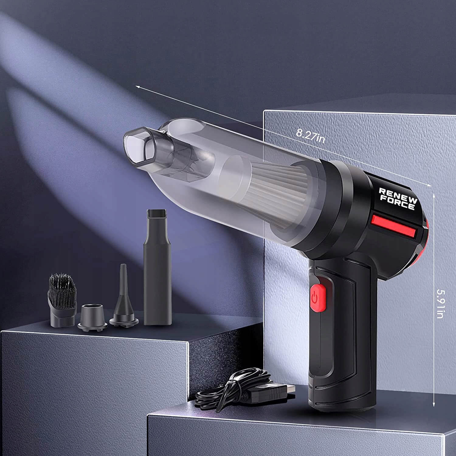 Galingas belaidis siurbliukas 60W-120W