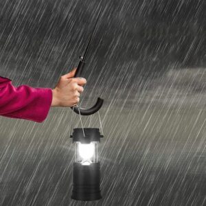 saulės energija pakraunama stovyklavimo lempa