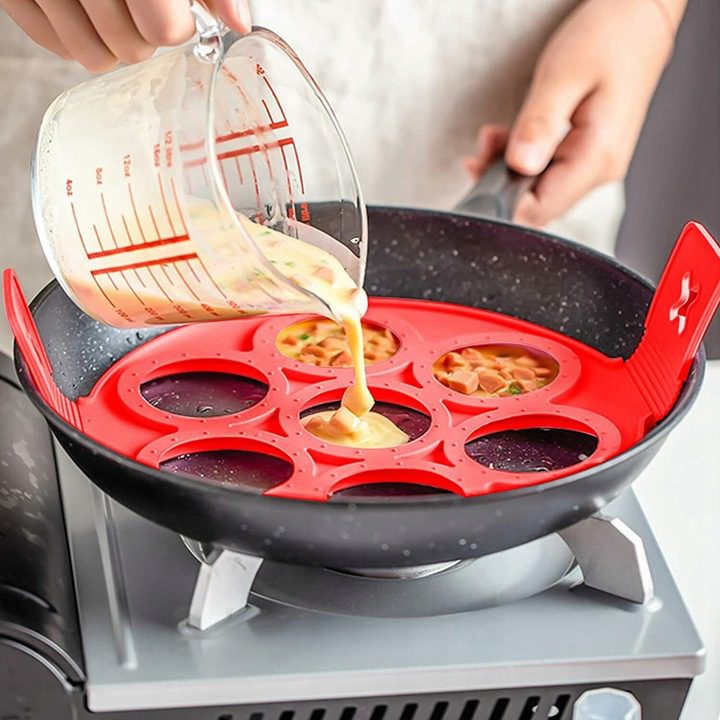 Flip'n'Cook revoliucinės silikoninės blynų kepimo formos