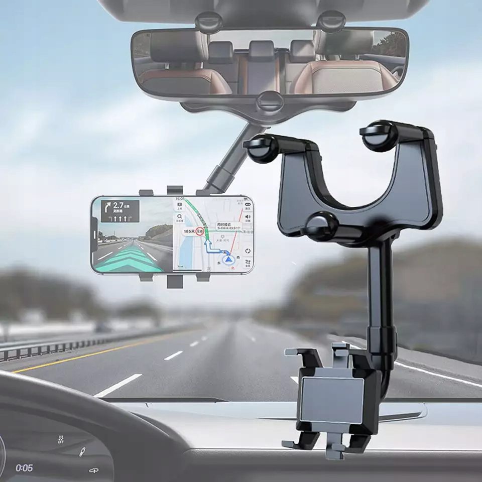 Spatro – Besisukantis ir ištraukiamas telefono laikiklis automobiliui