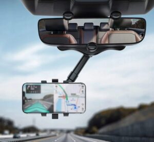 Spatro – Besisukantis ir ištraukiamas telefono laikiklis automobiliui