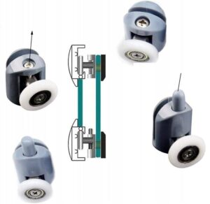 Rollero – 8 ratų rinkinys dušo kabinai