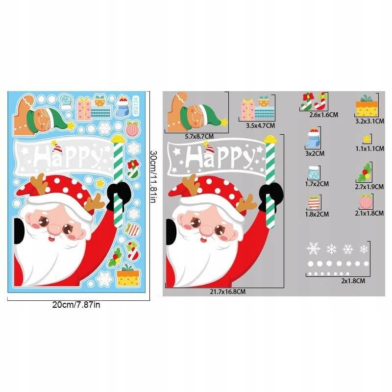 Kalėdų senelio lipdukai