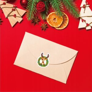 Kalėdiniai lipdukai dovanoms