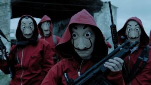 Money Heist kaukė Helovinui