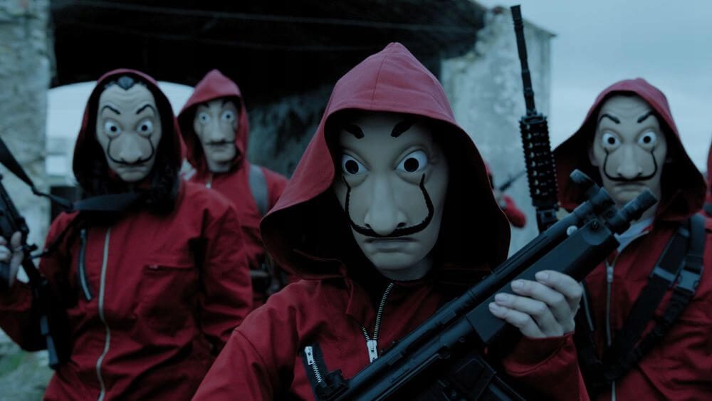Money Heist kaukė Helovinui