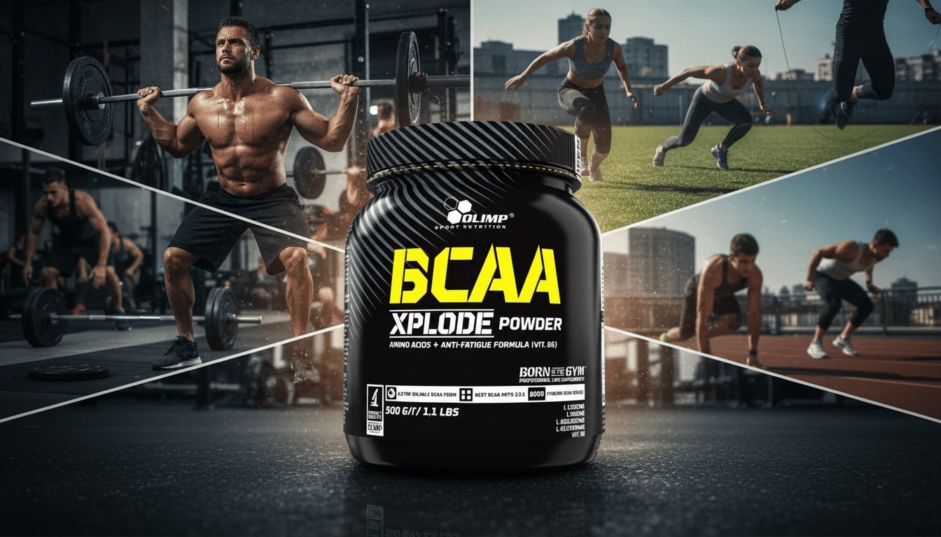 Olimp BCAA Xplode skoniai – Apelsinų, Ananasų, Vaisių punčo. Pirkti BCAA internetu.