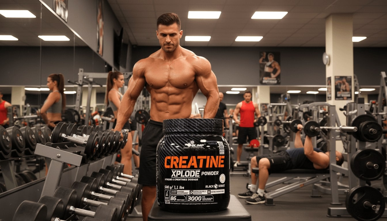 Kreatinas pradedantiesiems Olimp Creatine Xplode