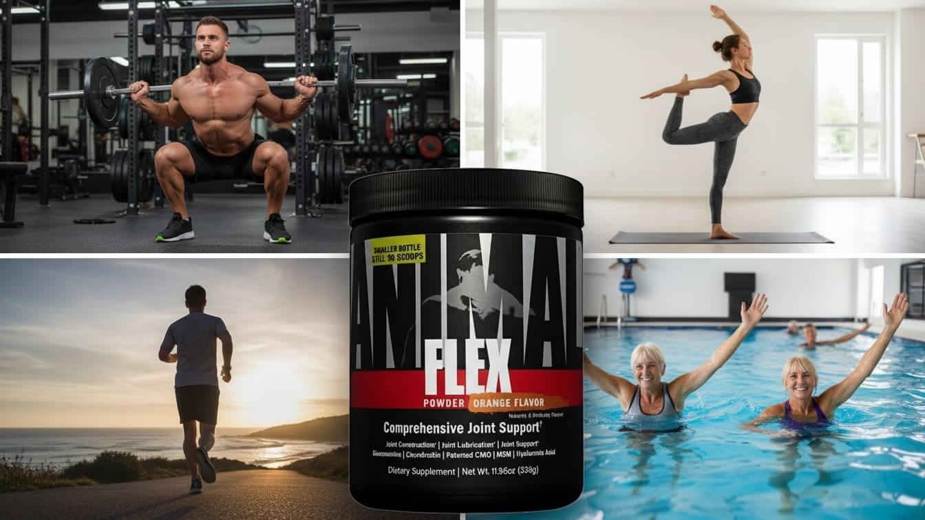 papildai sąnarių atstatymui Animal Flex powder