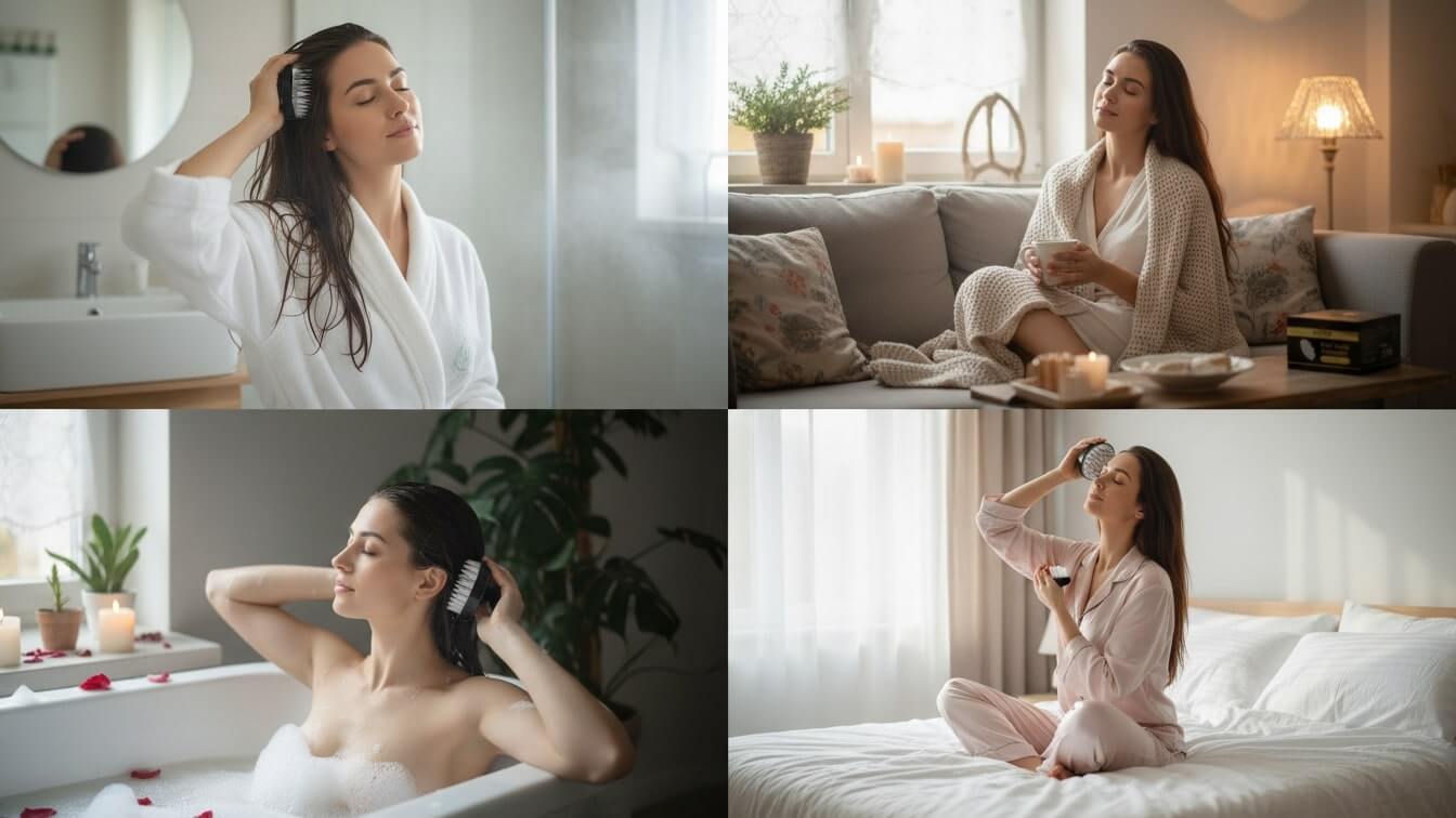 šepetys silpniems ir skilinėjantiems plaukams