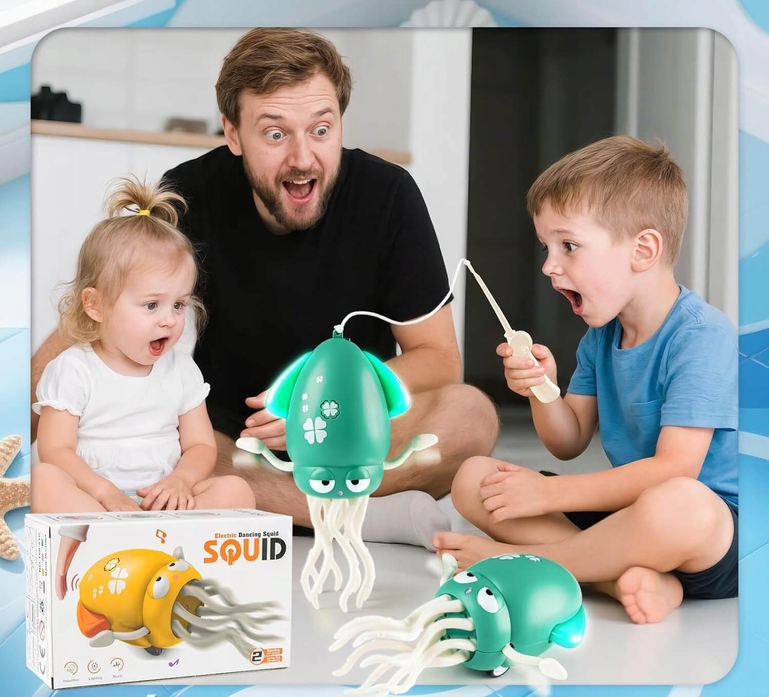 Interaktyvus muzikinis žaislas "Squid dance"