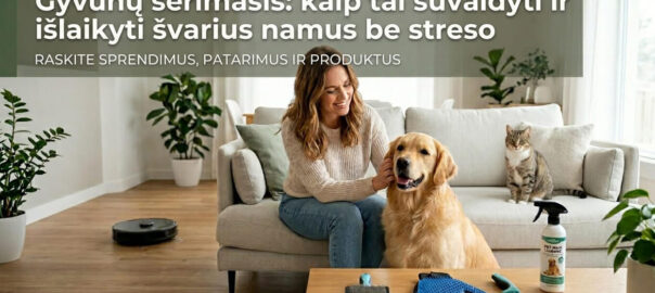 kaip sumažinti augintinio plaukų kiekį namuose