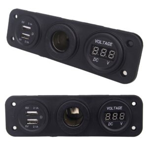 12V cigarečių degiklio lizdas su dviem 5V USB kaina internetu