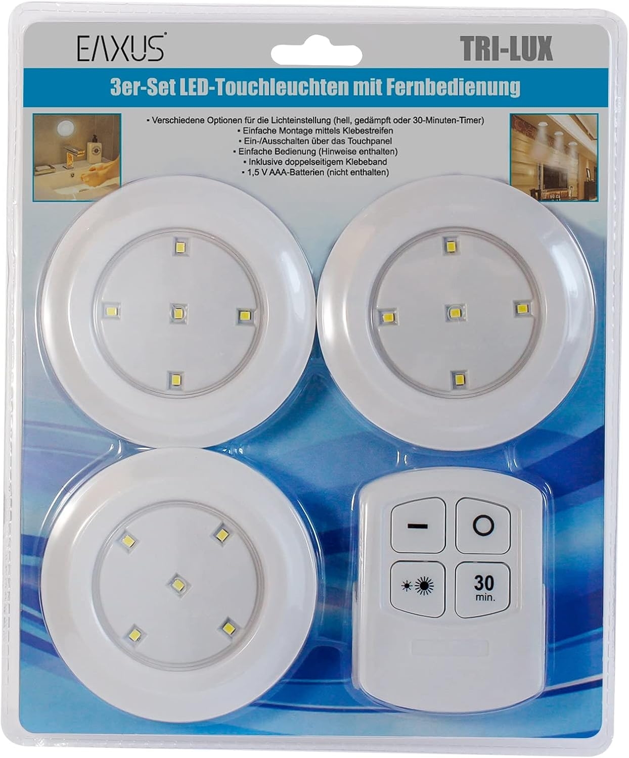 3X Led lemputės su pulteliu kaina internetu