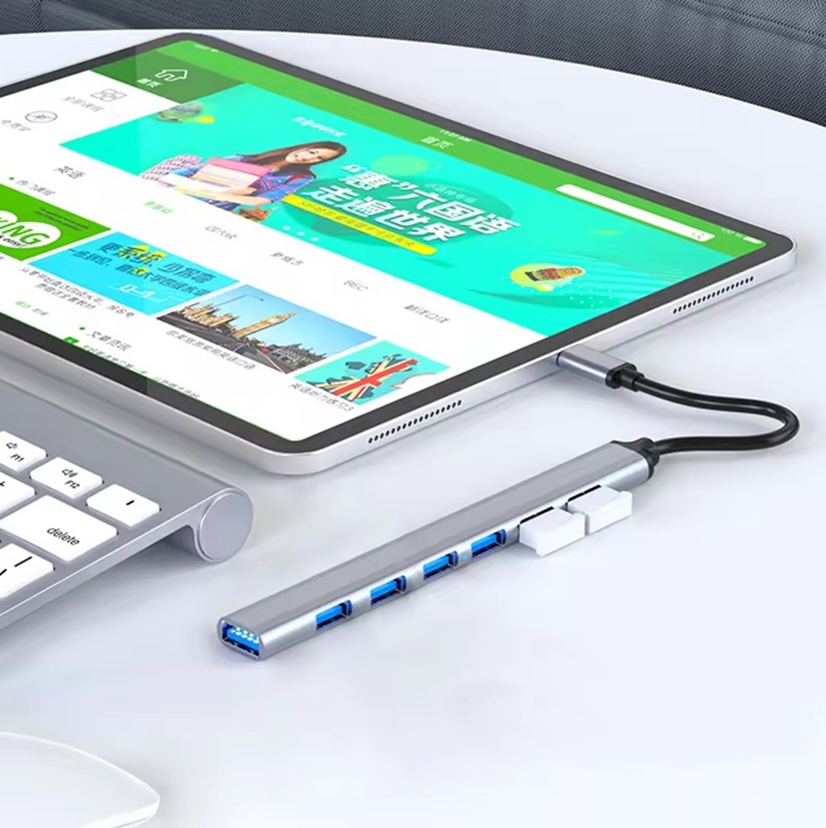 7 prievadų USB šakotuvas kaina internetu