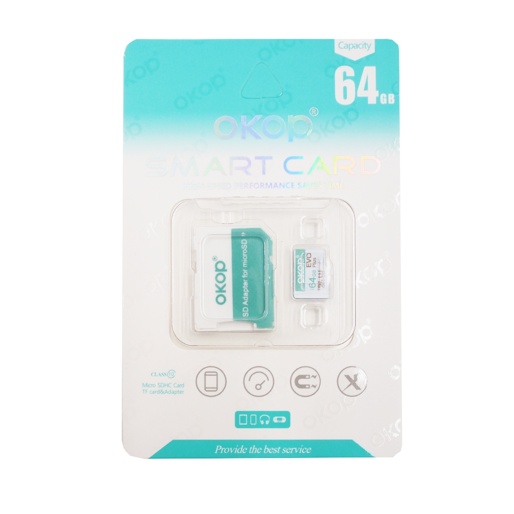 Atminties kortelė microSD 64GB OKOP kaina internetu