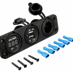 Automobilio 12V cigarečių degiklio lizdas 2XUSB 5V 2A voltmetras kaina internetu