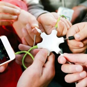 AUX 3,5mm šakotuvas 6X3,5mm kaina internetu