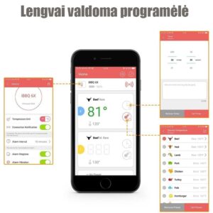 Belaidis BBQ Termometras "Easy BBQ Pro" kaina internetu