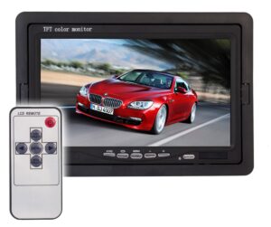 Bevielė vaizdo kamera automobilio galinio vaizdo stebėjimui + LCD 7" kaina internetu