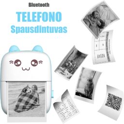 Bluetooth nešiojamas spausdintuvas kaina internetu
