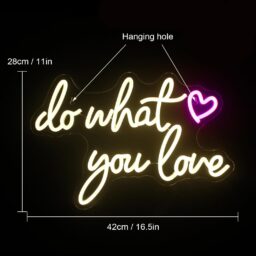 Dekoracinis šviestuvas "Do What You Love" kaina internetu