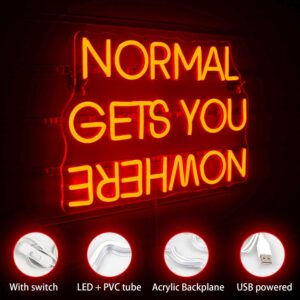 Dekoracinis šviestuvas "NORMAL GETS YOU NOWHERE" kaina internetu
