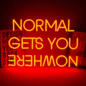 Dekoracinis šviestuvas "NORMAL GETS YOU NOWHERE" kaina internetu
