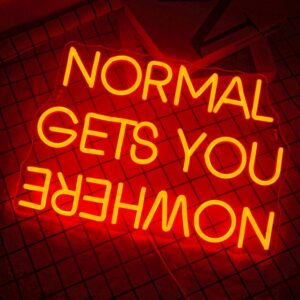 Dekoracinis šviestuvas "NORMAL GETS YOU NOWHERE" kaina internetu