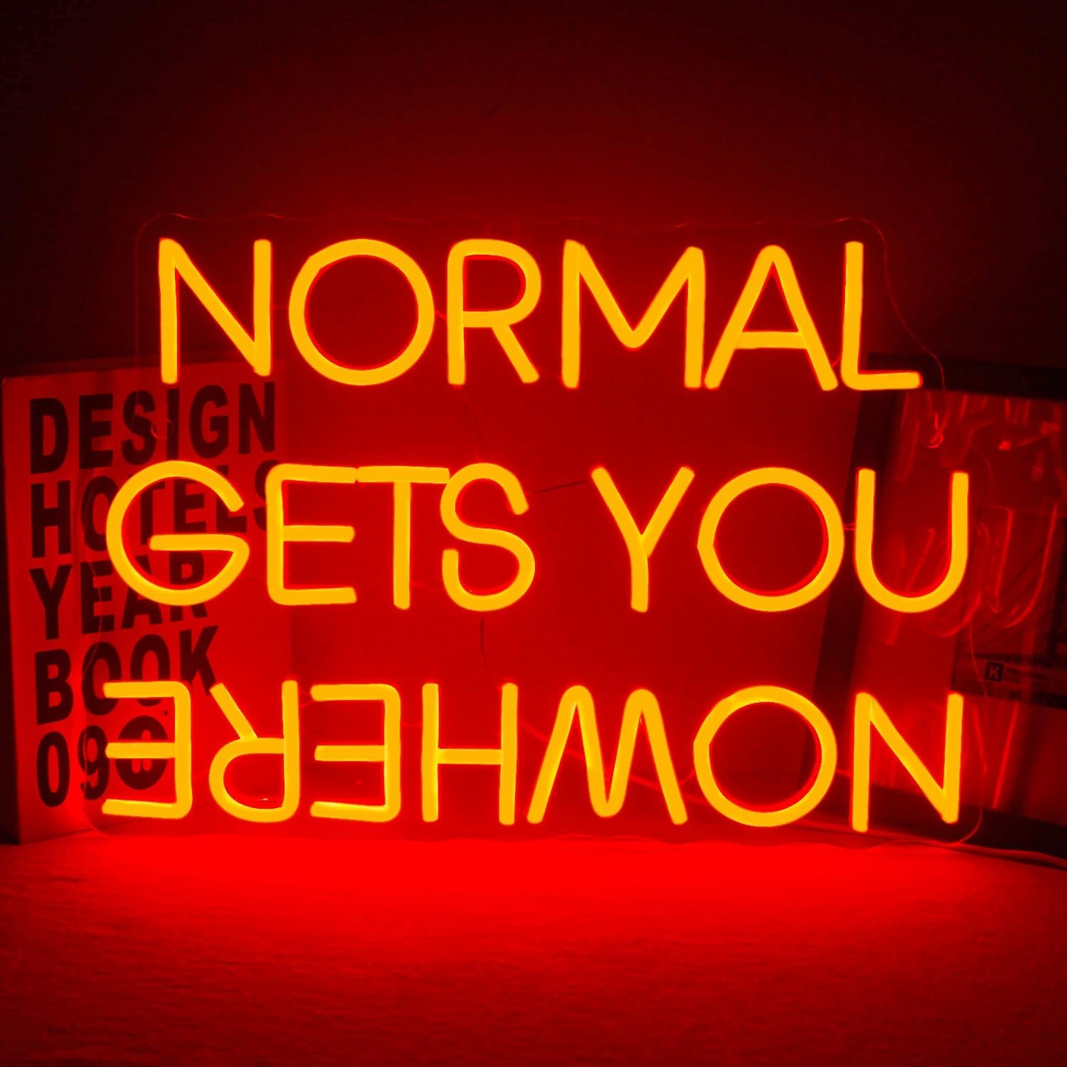 Dekoracinis šviestuvas "NORMAL GETS YOU NOWHERE" kaina internetu